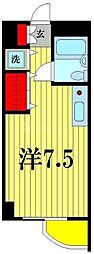 ハイホーム流山 ワンルームの間取図画像
