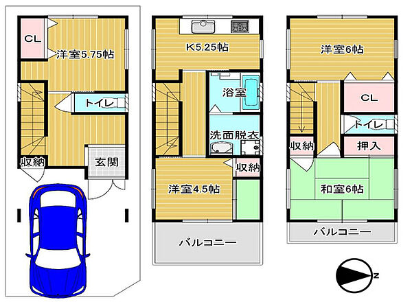 間取りを拡大表示
