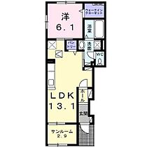 アリス・カミーノB  ｜ 埼玉県飯能市大字笠縫（賃貸アパート1LDK・1階・51.74㎡） その2