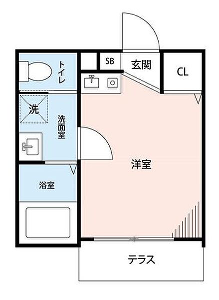 グリーン・ジュピター ｜埼玉県所沢市緑町４丁目(賃貸アパート1R・1階・16.14㎡)の写真 その2