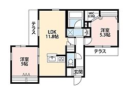 間取図画像 2LDK