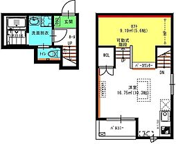 mesm(メズム) 2階ワンルームの間取り
