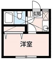アルカディア 1階1Kの間取り