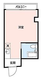 K&K所沢 ワンルームの間取図画像