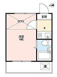 ライフピアアカシア ワンルームの間取図画像