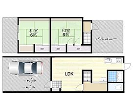 大阪府大阪市西淀川区野里１丁目（賃貸一戸建2LDK・1階・50.00㎡） その2