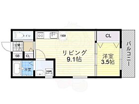 ラヴィータ新北野  ｜ 大阪府大阪市淀川区新北野２丁目（賃貸アパート1LDK・2階・30.40㎡） その2