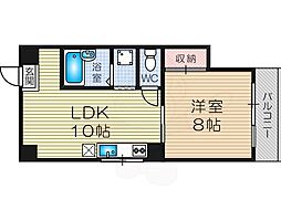 アンビロン晴光 1LDKの間取図画像