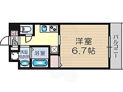 サンスクエア新大阪 1Kの間取図画像