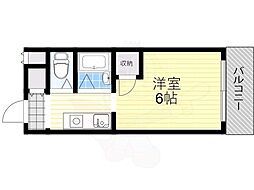 セレーノ塚本 1Kの間取図画像