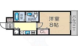 ディナスティ十三東 1Kの間取図画像