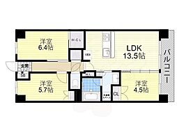 シティテラス神崎川駅前ノーブルテラス 3LDKの間取図画像