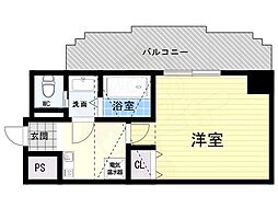 フェアリーコート歌島橋 1Kの間取図画像