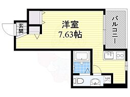 FEEL三国 ワンルームの間取図画像