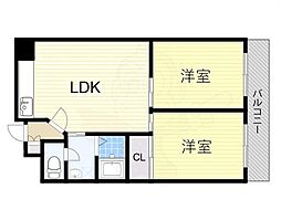 パークロッジ 2LDKの間取図画像