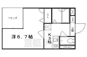 京都府京都市右京区太秦中筋町（賃貸マンション1K・2階・20.00㎡） その2