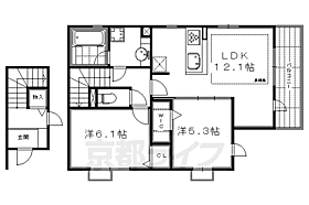 くわでん 201 ｜ 京都府京都市中京区高倉通夷川上る福屋町（賃貸アパート2LDK・2階・62.37㎡） その2