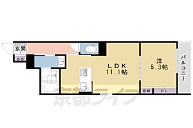 六条荘 303 ｜ 京都府京都市下京区西洞院通六条下る西側町（賃貸マンション1LDK・3階・42.67㎡） その2