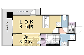 プレサンスＴＨＥ　ＫＹＯＴＯ　新町通 801 ｜ 京都府京都市南区東九条南河辺町（賃貸マンション1LDK・8階・30.42㎡） その2