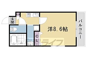 京都府京都市右京区西院太田町（賃貸マンション1K・2階・25.53㎡） その2