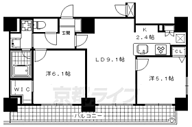 ＡＬＴＡ京都堀川ウインドア 602 ｜ 京都府京都市下京区小泉町（賃貸マンション2LDK・6階・52.16㎡） その2