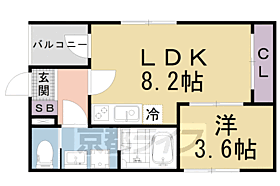 京都府京都市山科区椥辻中在家町（賃貸アパート1LDK・3階・30.21㎡） その2