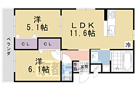 京都府京都市伏見区深草寺内町（賃貸アパート2LDK・3階・50.10㎡） その2