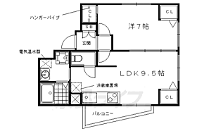 京都府京都市右京区西京極西川町（賃貸マンション1LDK・3階・38.37㎡） その2