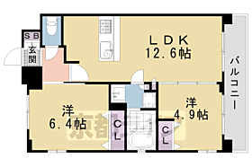 クリスタルグランツ京都西大路 616 ｜ 京都府京都市南区吉祥院御池町（賃貸マンション2LDK・6階・51.64㎡） その2