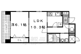 京都府京都市山科区東野中井ノ上町（賃貸マンション1LDK・6階・43.42㎡） その1