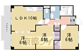 サニーパーク小坂 303 ｜ 京都府京都市下京区中堂寺坊城町（賃貸マンション3LDK・3階・62.30㎡） その1