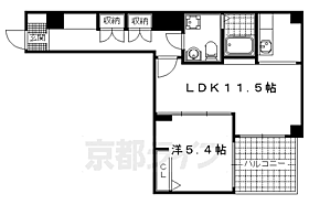 京都府京都市山科区小山鎮守町（賃貸マンション1LDK・1階・46.77㎡） その1