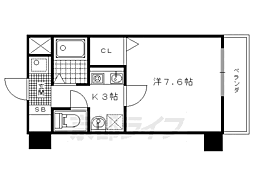 京阪本線 伏見桃山駅 徒歩9分の賃貸マンション 1階1Kの間取り