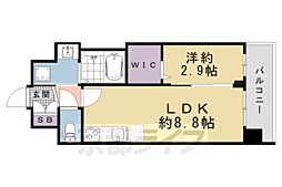 ソルテラス京都ＪＵＪＯ華 7階1LDKの間取り