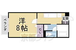 JR東海道・山陽本線 長岡京駅 徒歩5分の賃貸アパート 1階1Kの間取り