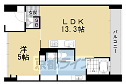 SHALIMARNISHIOJI 1LDKの間取図画像