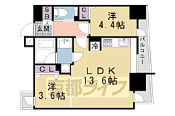 京都地下鉄東西線 二条駅 徒歩12分 4階/-
