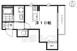 ヘーベル春日京都 ワンルームの間取図画像