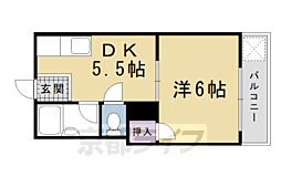 セイル吉祥院 1DKの間取図画像