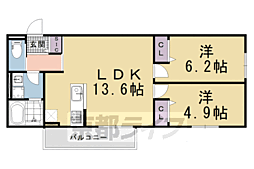 西桜館 2LDKの間取図画像