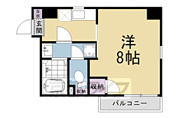 メゾンf 1Kの間取図画像