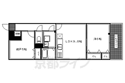 KB.メゾンロータス 1SLDKの間取図画像