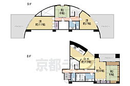 グランフォルム京都御所南 4LDKの間取図画像