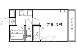 ケイマンション 1Kの間取図画像