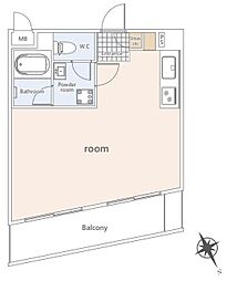 MACコート金沢文庫 ワンルームの間取り