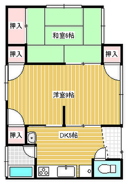 第一大原荘 ｜茨城県取手市新取手3丁目(賃貸一戸建2DK・1階・42.90㎡)の写真 その2