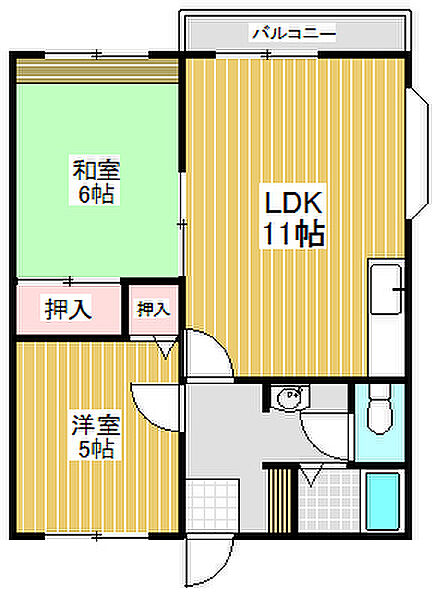 ドエルキク 102｜茨城県取手市本郷1丁目(賃貸アパート2LDK・1階・51.03㎡)の写真 その2