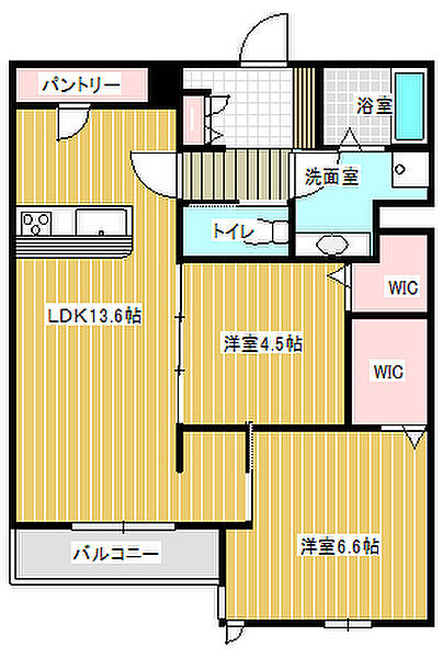 Lien KAISEI（リアン カイセイ） 206｜茨城県取手市ゆめみ野5丁目(賃貸アパート2LDK・2階・61.88㎡)の写真 その2