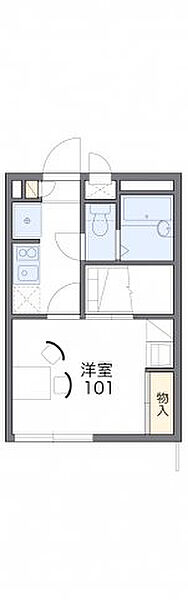 レオパレスアメジスト 105｜茨城県取手市米ノ井(賃貸アパート1K・1階・19.87㎡)の写真 その2