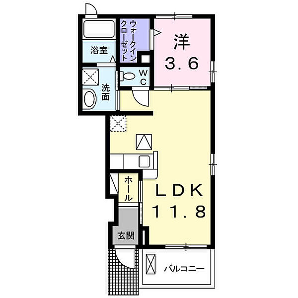 プロテック‐Ｋ 103｜茨城県守谷市本町(賃貸アパート1LDK・1階・37.74㎡)の写真 その2